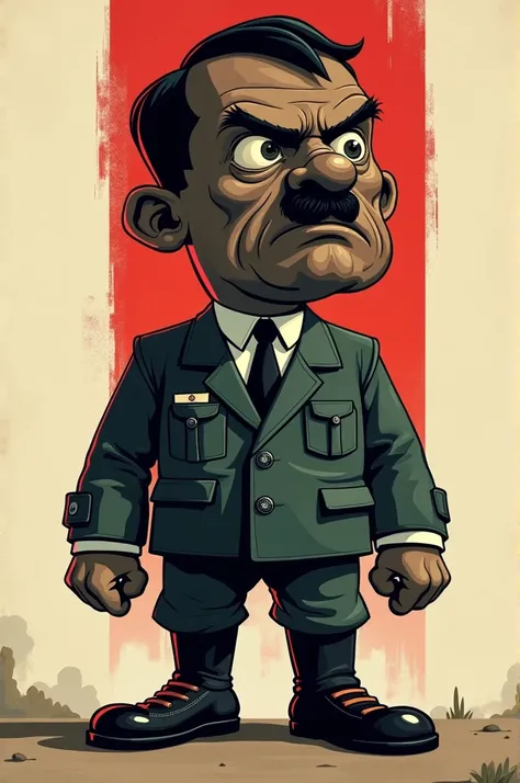 Crie um Hitler negro cartoon 