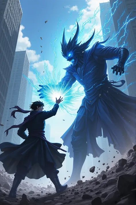 Gojo satoru fighting with ryomen sukuna