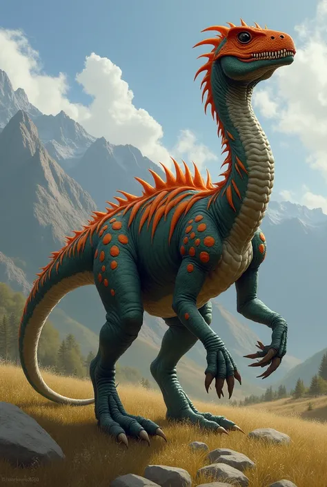 What would a hybrid between a Scopius Rex and a Procerathomimus from the JWA game look like?

