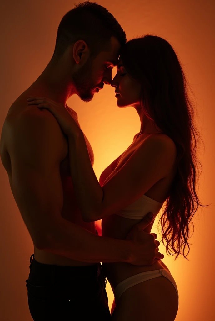 intimate tantric position deep connection and energy exchange between straight couple