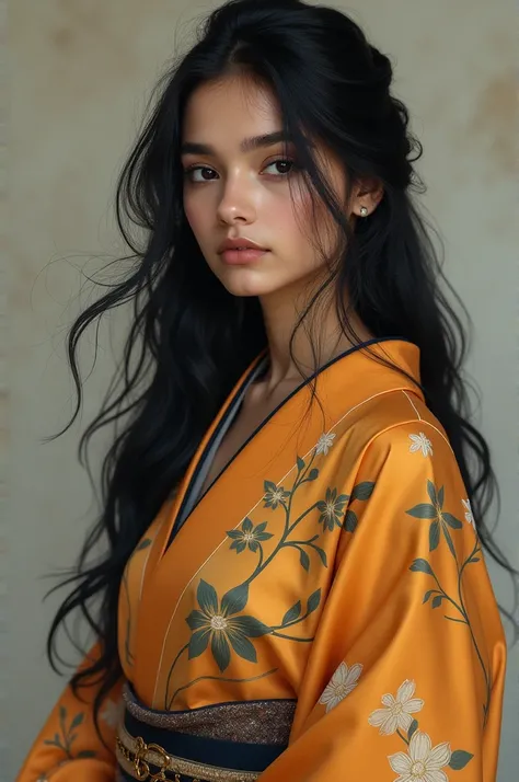 Indian girl with kimono
