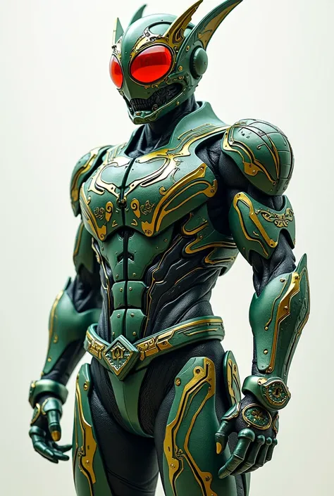 organic design

Overall Silhouette: The body type is muscular yet slim, typical of Kamen Rider designs. The design emphasizes mobility while conveying a sense of strength, with flowing lines that highlight the body’s movement, balancing agility and power.
...