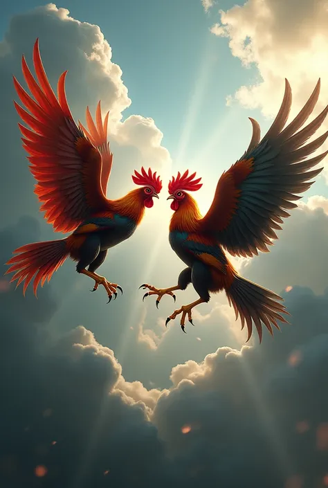 Flying fighting cocks