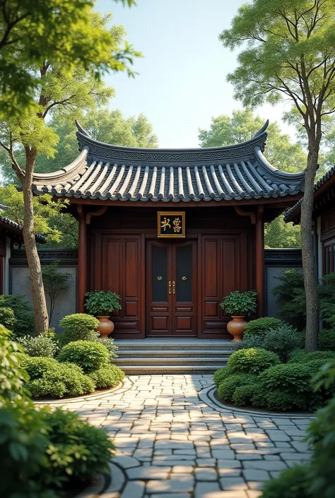 Chinese style house with yard