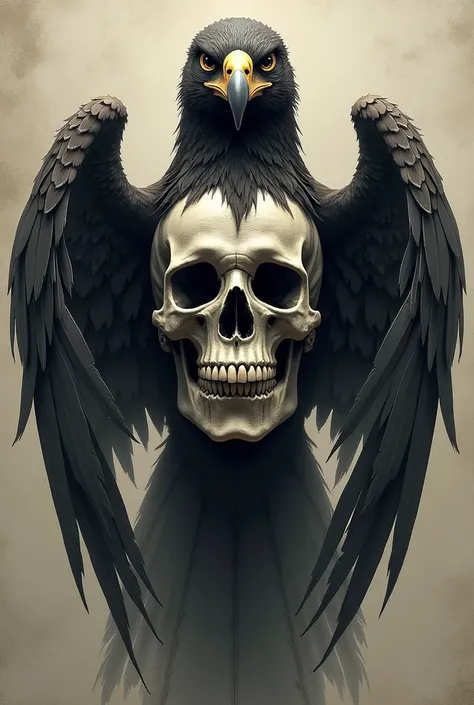 A skull with an eagle on top. I want another model like this, but with an eagle and a skull. Give me other ideas like this. 