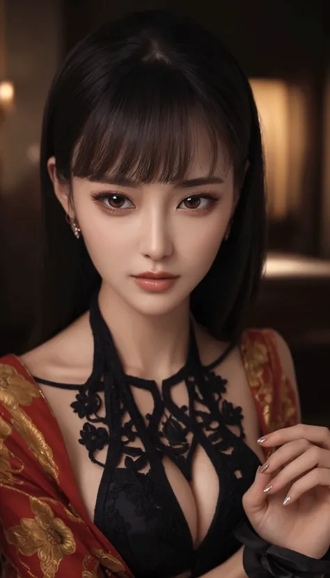 ((BEST quality, 8k, Masterpiece:1.3)), up per body,, Sharp focus:1.2, Beautiful Woman with perfect figure, higly detailed facial and skin teksture, Detail eyes, double eyelids,interior view,
