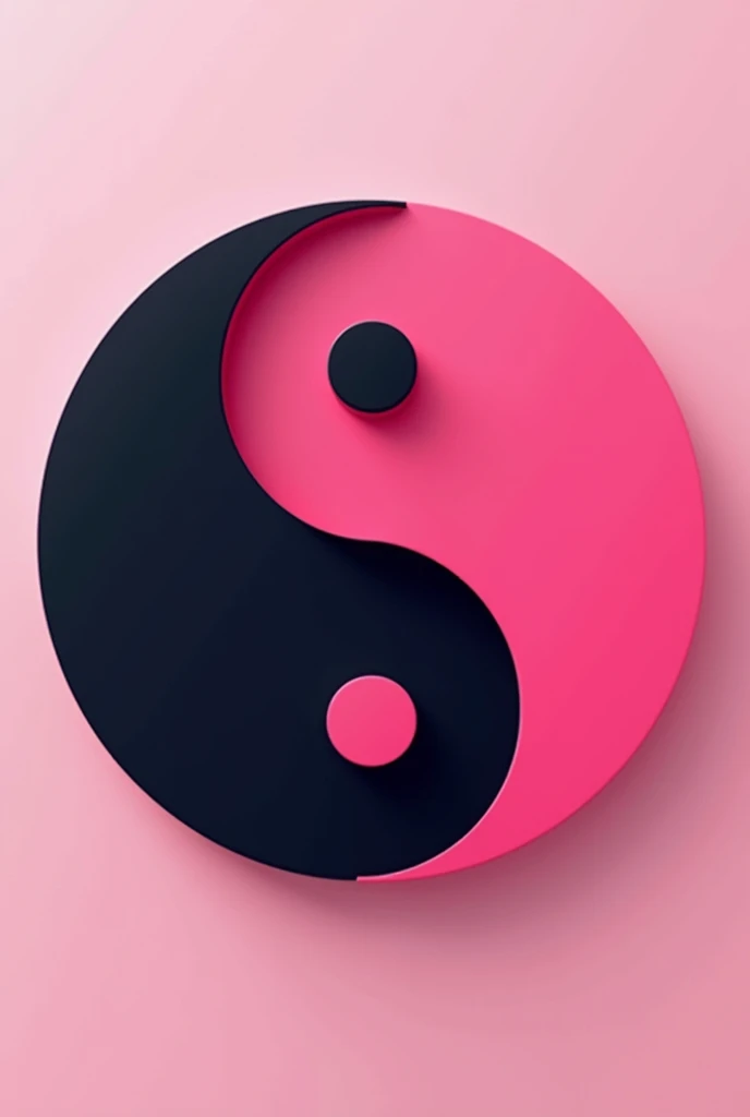 Pink and black Ying-Yang