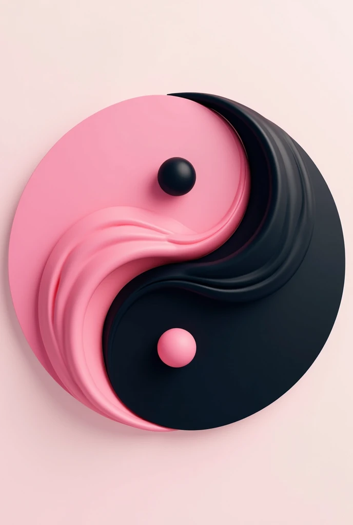 Pink and black Ying-Yang