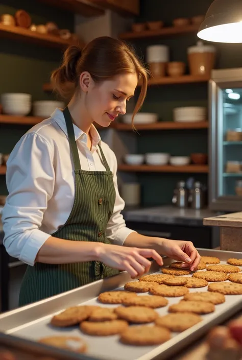 lady selling cookies