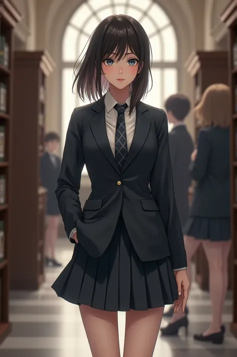 Femboy in school uniform