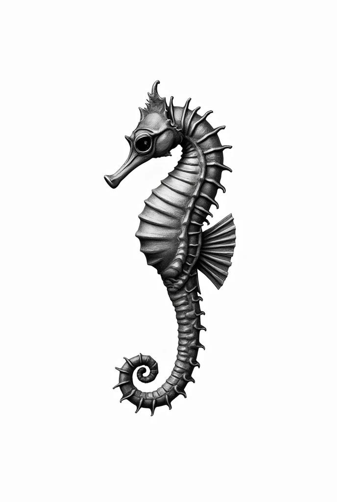 seahorse sideways, seahorse drawing, black and white seahorse, seahorse skull