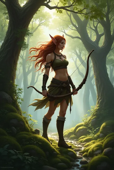 Create image of a ranger class wood elf 