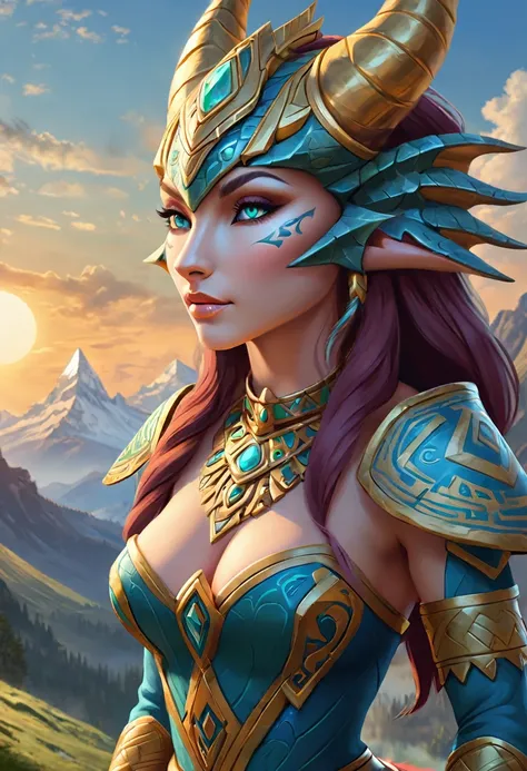 Anthropomorphic feminine dragon enchantress. Official Art – An Award-Winning Digital Masterpiece In 4K Ultra HD, Extreme Detail And Intricate Realism. Symmetrical Face. This Concept Art Brought To Life By The Hands Of Artists Like Wlop & Artgerm In A Stunn...