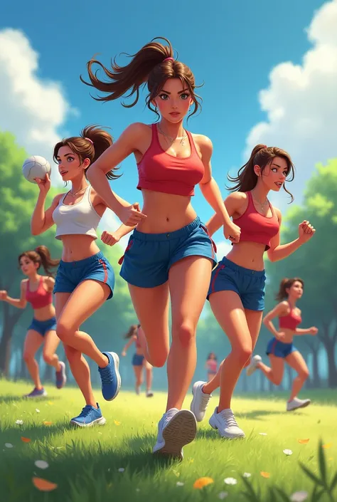 sporty girls