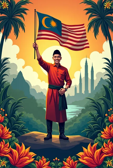 Malaysia independence poster