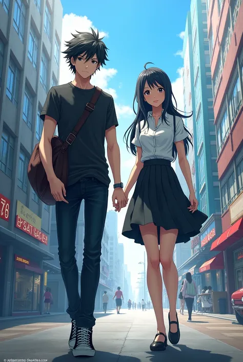 Kirito and Suzune Horikita age 16 casual clothing 