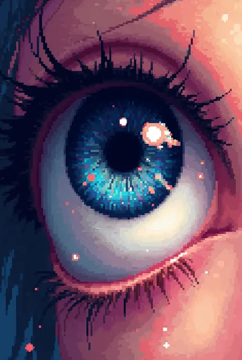 Pixer art of an eye 