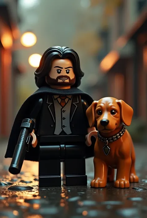 Lego John wick and dog