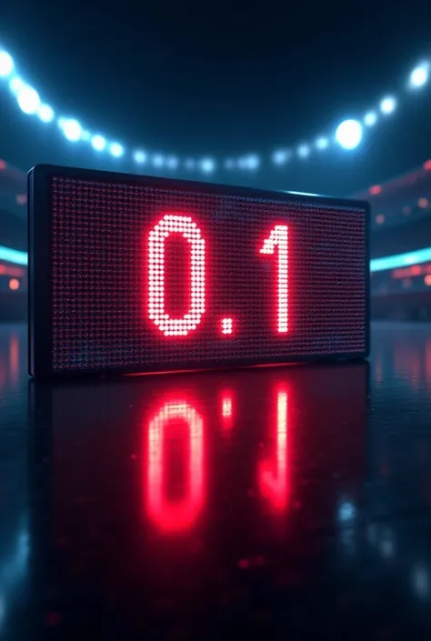 A poster in Spanish of a numerical counter similar to the one on the NBA scoreboard with 0.1 seconds about to reach 0