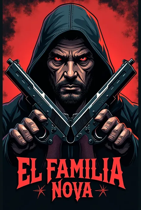 Mafia logo for El Familia Nova.
The logo will have a Crime Lord as the main part, with two tommy guns crossed behind him