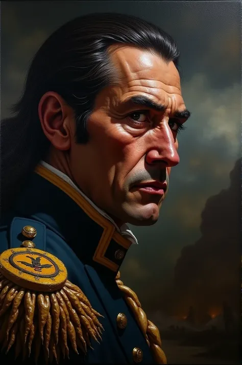 Simon Bolivar crying 