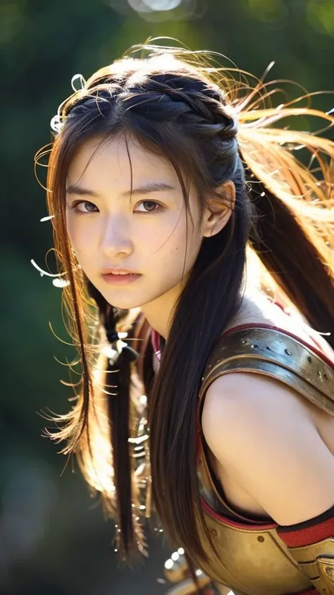 Beautiful Warrior in Battle、Pure girl、Pretty beauty、