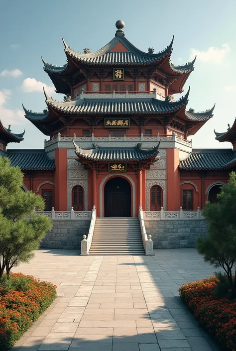 When we imagine a palace that combines Shaanxi and Polish-Lithuanian architectural styles，A more balanced effect can be achieved by adjusting design elements：

The palace still stands in a vast courtyard.，Surrounded by towering ancient trees and gorgeous f...