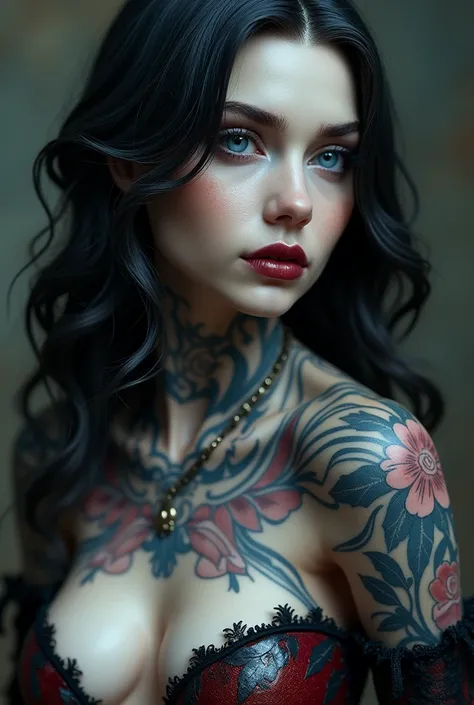 (masterpiece:), (best quality), highly detailed, beautiful detail, extremely delicate and beautiful,
barghest (fate), blue lips,pale skin,tattoos,bare navel,latex clothes,beautiful detail,dark lips,pale skin,tattoos,bare navel,