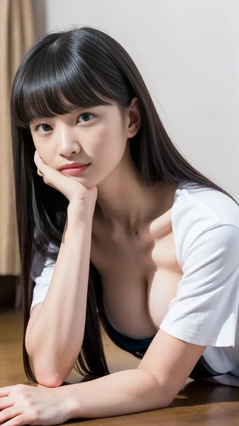 high resolution、high resolution、highest quality、masterpiece、beautiful japanese girl、white skin、small breasts、the whole body is s...