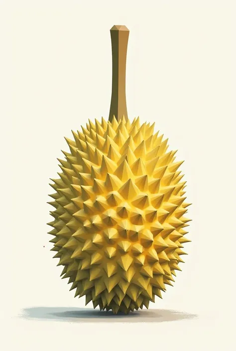 Simple Durian monument drawing
