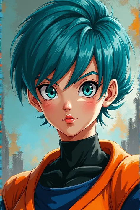 Bulma con arte de Jay marvel