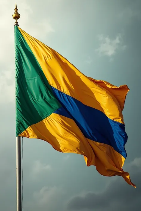 Create a photo of a flag from Costa Rica and Jamaica 