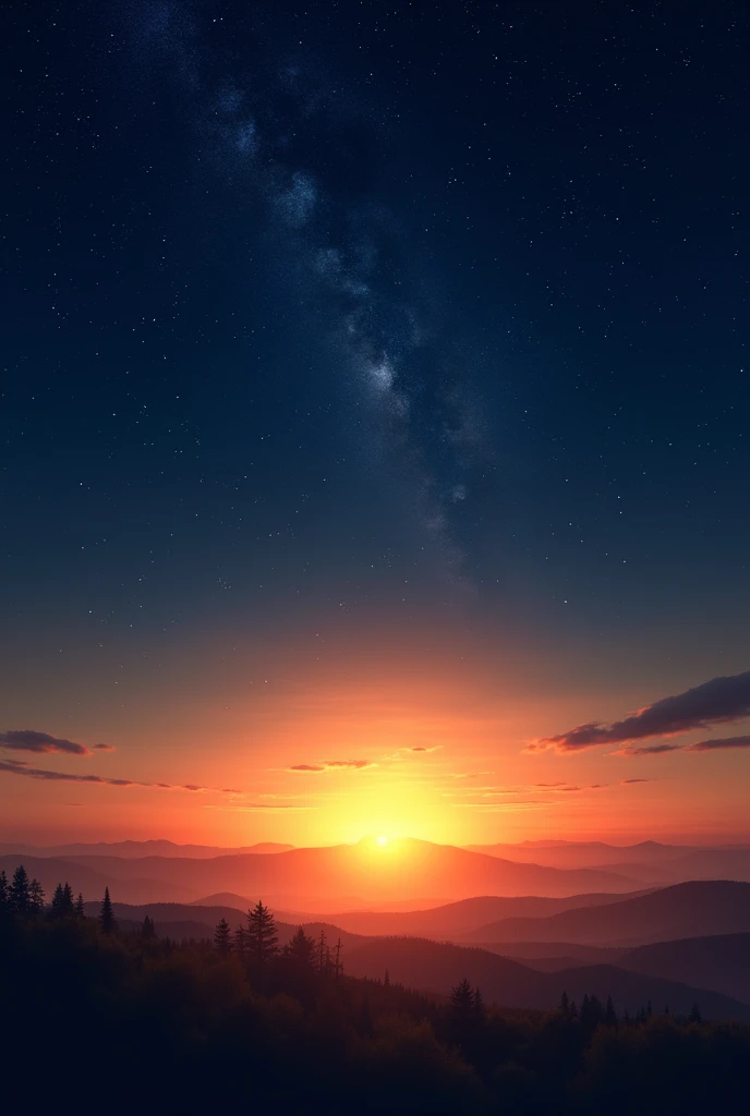 Sunset and star

