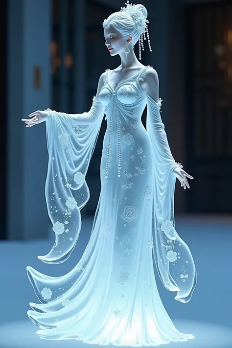 (ice - carving:1.4),Movie Angle,(Fan Bingbing,  ice sculpture girl,Anatomically correct,full bodyesbian,Masterpiece ice sculpture camellia,Representative work Hanfu,Smile,sexy,full body arts,traditional arts,erotic arts,Queen arts,Amazing body arts,Amazing...