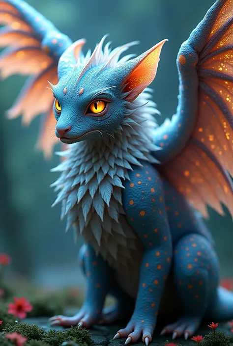 a beautiful magical fantastical creature,highly detailed,hyperrealistic,intricate patterns,detailed textures,glowing ethereal eyes,intricate wings,flowing magical energy,radiant colorful feathers,magical natural environment,lush foliage,dramatic lighting,v...