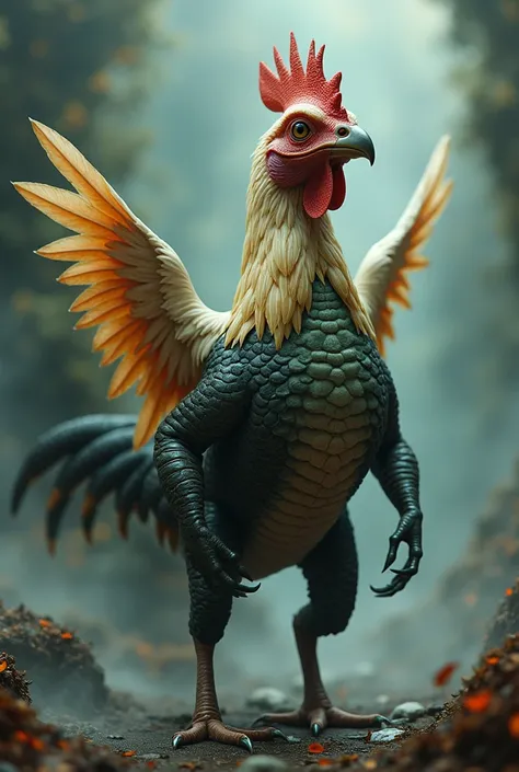 Crocodile + chicken =