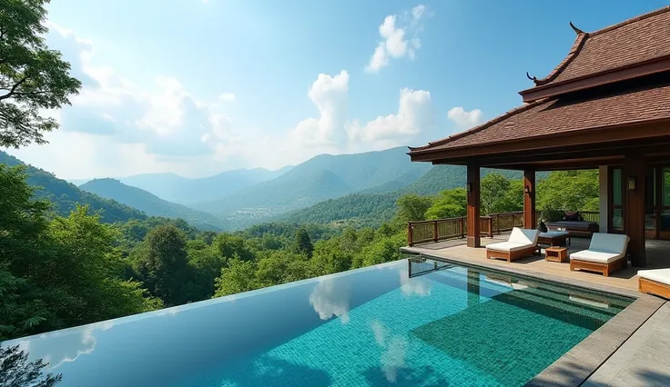 pool villa, Thailand, mountain, Khon Kaen Province