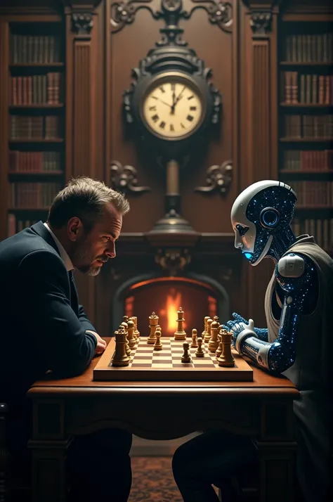 Chess battle human vs ai