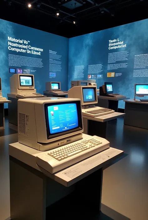 All the prototypes of the computers that came in each era are together