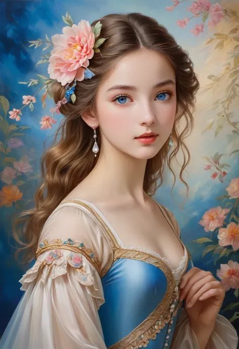 (High resolution,masterpiece:1.2),(Realistic:1.37)"(Highest quality, High resolution, Very detailed, Realistic),Beautiful portrait of a 16-year-old French ballet dancer from the 19th century, (She is half French and half Japanese., She is a beautiful woman...