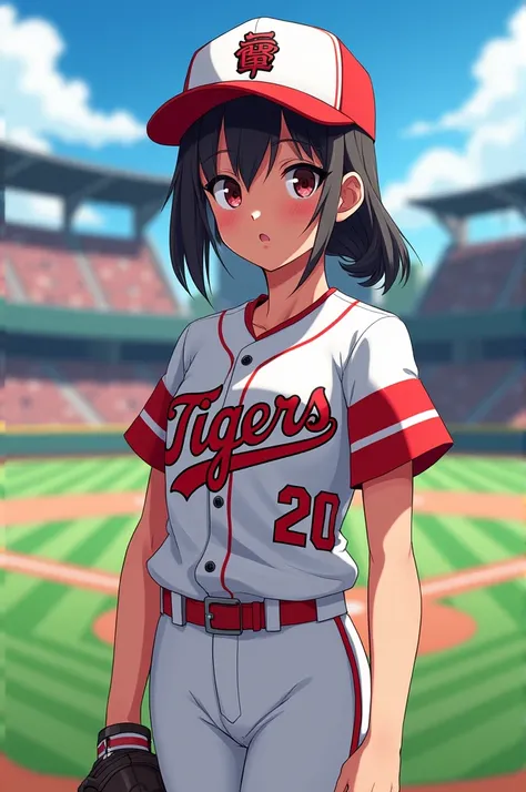 Girl in Hanshin Tigers uniform