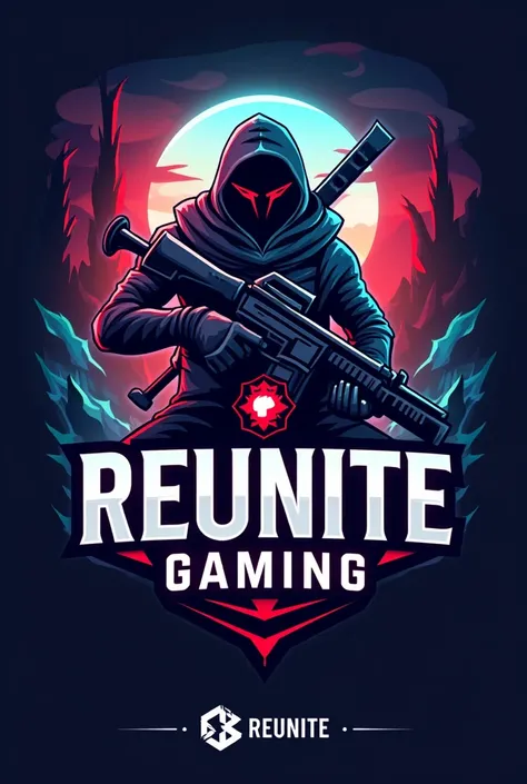 PHILIPPINES BEST Mobile GAMING Team Logo with "(REUNITE GAMING)" Lettering.