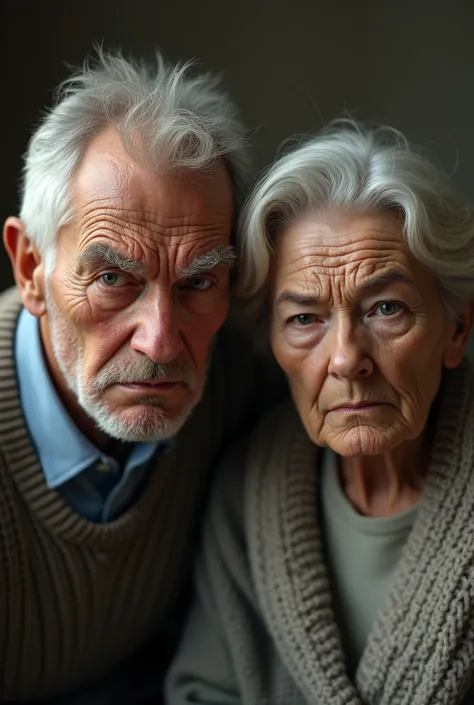 Real image of angry grandparents