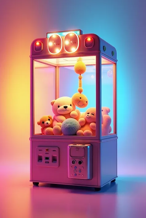  Crane machine with gradient background 