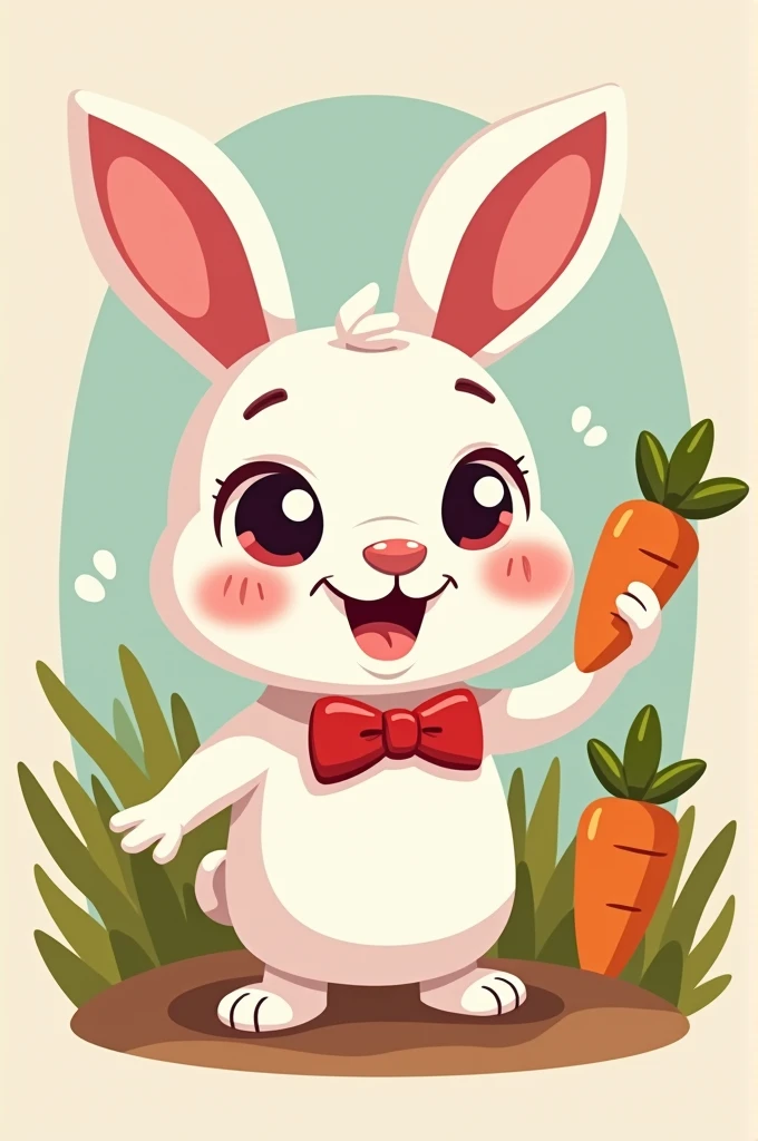 Cute rabbit Cartoon mascot 