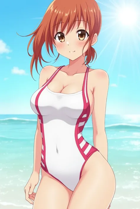 Misaka Mikoto, School Swimsuit, beautiful girl