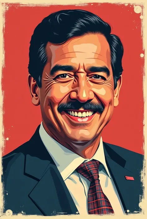 Create an election poster that has the face of the candidate Pedro Castillo that says a phrase
