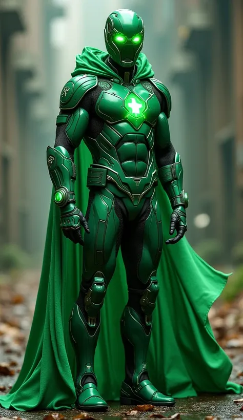 As a member of the Avengers, I harness the power of technology and magic while donning a striking green suit, ready to save the world.