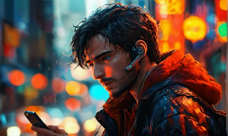 a man talking on the phone, 8k ultra HD image, hyper detailed skin,manga style art,manga style art,manga style art,manga style art,8k image, hyper detailed skin8k image, hyper detailed skin8k image, hyper detailed skin