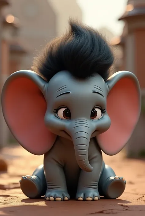 can you make Dumbo’s hair from Boss Baby, black?